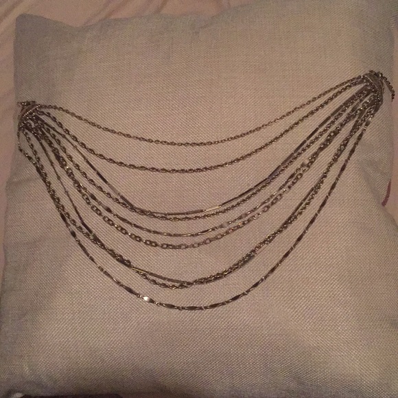 Layered silver necklace - Picture 2 of 7